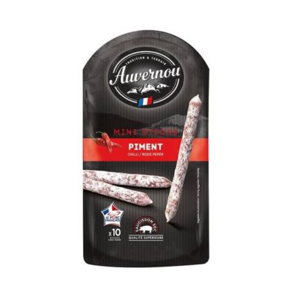 Xúc xích khô que mini vị ớt Auvernou (100g)