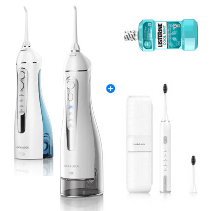 Bàn chải điện LocknLock ENR386+Listerine Nước Súc Miệng 250ml