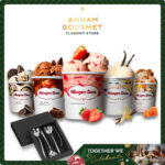 Kem Haagen-Dazs Mini Cup 100ml x 6 Ly(Tặng Bộ 4 Muỗng Băng Băng Trái Tim Big Love Inox 12-14cm)