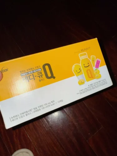 Nước uống giải rượu, thải độc gan Hàn Quốc Ready Q hộp 10 chai x 100ml Korean Red Ginseng photo review