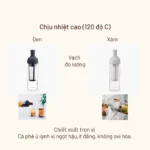 Bình pha cà phê Cold Brew Hario 650ml FIC-70-B (Đen / Xám) - Ảnh 3
