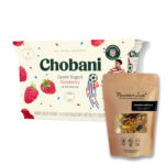 Chobani® Sữa Chua Hy Lạp Ít Béo & Không Béo -150g (Lốc 4 Hũ) (Tặng Kèm Tropical Granola 250g)